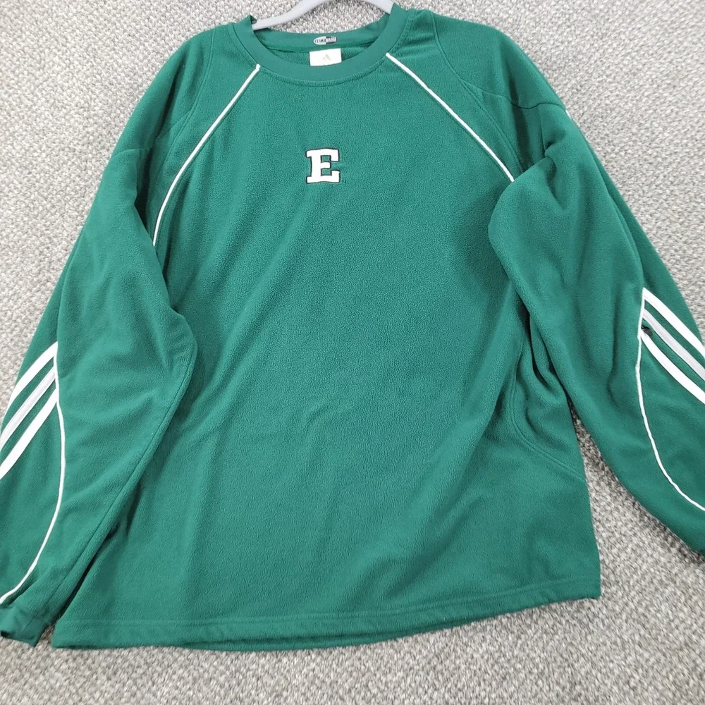Adidas ClimaWarm Fleece Pullover Green MAC Eastern Michigan E Mens Medium Sporty